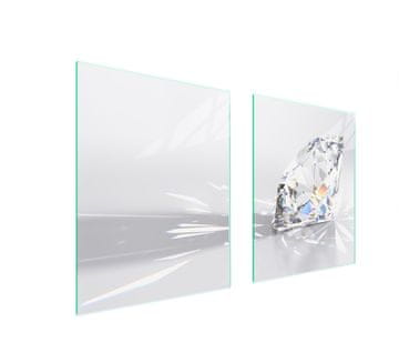 shumee STEKLENA ZAŠČITNA PLOŠČA ZA ŠTEDILNIK 85x52 DIAMOND