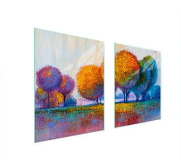 shumee STEKLENA ZAŠČITNA PLOŠČA ZA ŠTEDILNIK 85x52 TREE