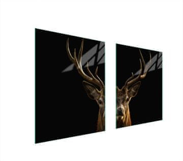 shumee STEKLENA ZAŠČITNA PLOŠČA ZA ŠTEDILNIK 85x52 DEER