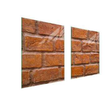 shumee ZAŠČITNA STEKLENA PLOŠČA ZA ŠTEDILNIK 85x52 BRICK