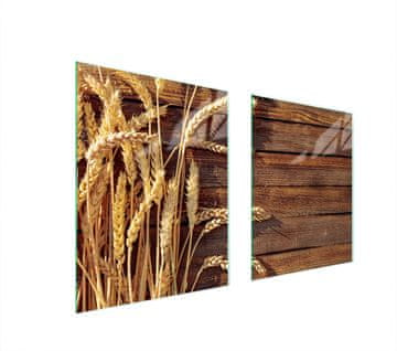 shumee STEKLENA ZAŠČITNA PLOŠČA ZA ŠTEDILNIK 85x52 WHEAT