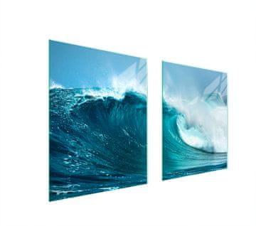 shumee STEKLENA ZAŠČITNA PLOŠČA ZA ŠTEDILNIK 85x52 WAVE