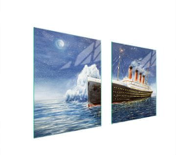 shumee STEKLENA ZAŠČITNA PLOŠČA ZA ŠTEDILNIK 85x52 TITANIC