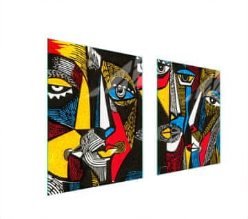 shumee STEKLENA ZAŠČITNA PLOŠČA ZA ŠTEDILNIK 85x52 POP ART.