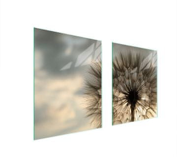 shumee STEKLENA ZAŠČITNA PLOŠČA ZA ŠTEDILNIK 85x52 FLOWER