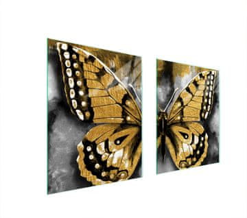 shumee STEKLENA ZAŠČITNA PLOŠČA ZA ŠTEDILNIK 85x52 BUTTERFLY