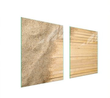 shumee ZAŠČITNA STEKLENA PLOŠČA ZA ŠTEDILNIK 85x52 SAND