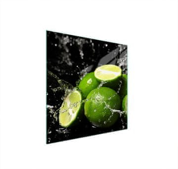 shumee STEKLENA ZAŠČITNA PLOŠČA ZA ŠTEDILNIK 50x52 LIME