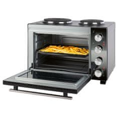 ProfiCook PC-KK1302 4v1 mini pečica z kuhalnima ploščama, 32 L, 1500 W