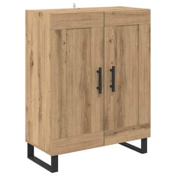 Vidaxl Strani šal Umetni hrast 69,5 x 34 x 90 cm