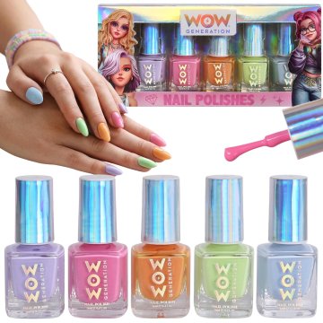 sarcia.eu WOW Generation Pastelni laki za nohte za otroke – komplet 5 barv 4+