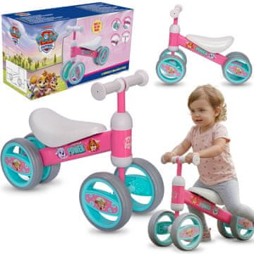 Paw Patrol Tačke na patrulji Dekliško štirikolesno kolo brez pedala, lahko, kovinsko, prvo kolo, voziček 1+
