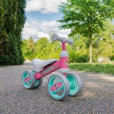 Disney DISNEY Minnie Mouse Dekliško štirikolesno kolo brez pedala, lahko, kovinsko, prvo kolo, voziček 1+