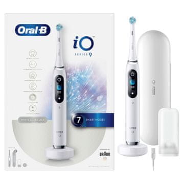 Oral-B iO9 električna zobna ščetka, bela