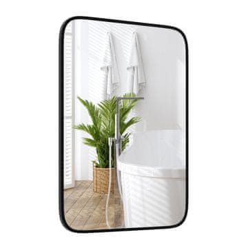 Northix Kopalniško ogledalo 70 x 50 cm, visoka ločljivost, aluminijast okvir, neprebojna folija, pravokotno
