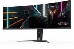 Gigabyte AORUS CO49DQ 49'' OLED DQHD ukrivljen monitor, 5120 x 1440, 0.03ms, 144Hz, zvočniki
