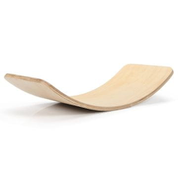 Northix Balance Board Curvy Board Ravnotežna deska iz lesa 90 x 30 cm