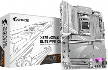Gigabyte X870 AORUS ELITE WIFI7 ICE, DDR5, SATA3, USB4, DP, 2.5GbE, WiFi 7, AM5 ATX