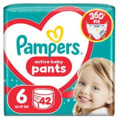 Pampers hlačne plenice Pants 6 Extra Large (15+ kg) Jumbo Pack, 42 kosov