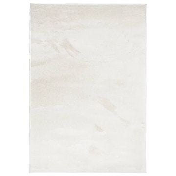 Vidaxl Preproga OVIEDO s kratkimi vlakni bež 200x280 cm