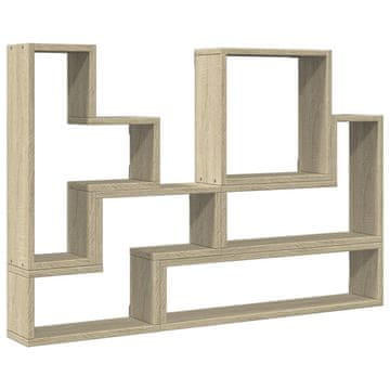 Vidaxl Stenska polica sonoma hrast 96x12x64 cm iverna plošča