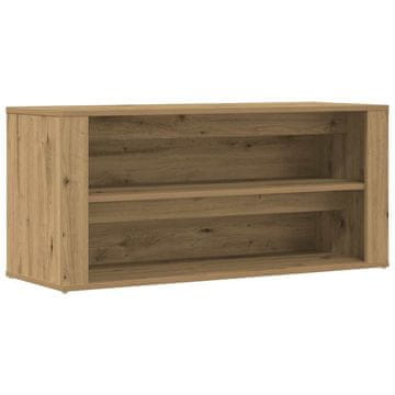 Vidaxl Klop za čevlje artisan hrast 100x35x45 cm inženirski les