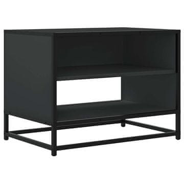 Vidaxl TV omarica črna 61x40x46 cm inženirski les in kovina
