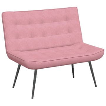 Vidaxl klop roza 110x74x84 cm žamet