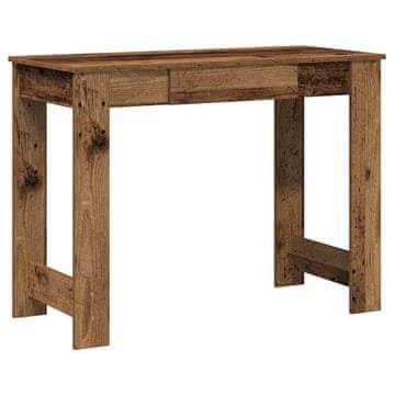 Vidaxl Pisalna miza starinski les 100x45x75 cm inženirski les