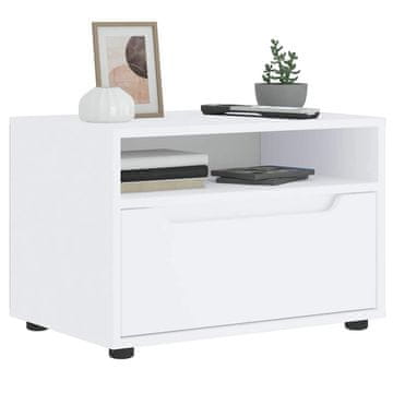 Vidaxl vidaXL TV omarica "VISNES" bela 60x40x38 cm lepljen les