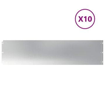 Vidaxl Travnate obrobe 10 kosov 25x103 cm Pocinkano jeklo