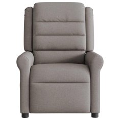 Vidaxl Električni naslanjač taupe blago