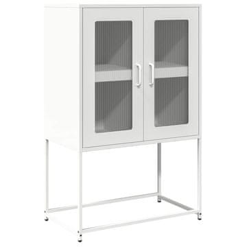 Vidaxl Highboard White 68x39x107 cm Steel