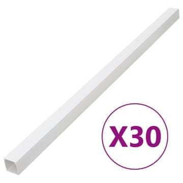 Vidaxl Kabelska cev 33x33 mm 30 m PVC