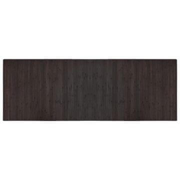 Vidaxl Pravokotna preproga temno rjava 70x200 cm bambus