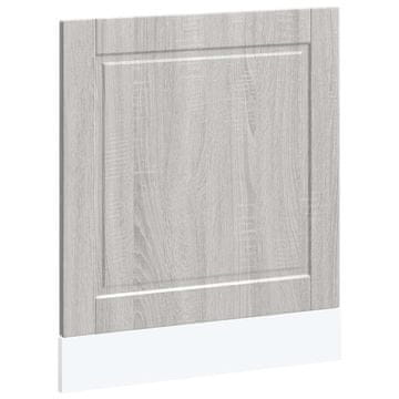 Vidaxl Plošča za pomivalni stroj Porto siva sonoma 60x1,5x57 cm