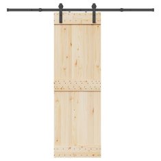 Vidaxl vidaXL Sistem za montažo drsnih vrat 213,5 cm jeklo črne barve