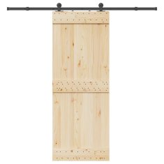Vidaxl vidaXL Sistem za montažo drsnih vrat 213,5 cm jeklo črne barve