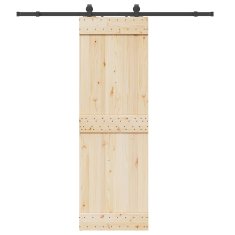 Vidaxl vidaXL Sistem za montažo drsnih vrat, 200 cm, jeklo, črne barve