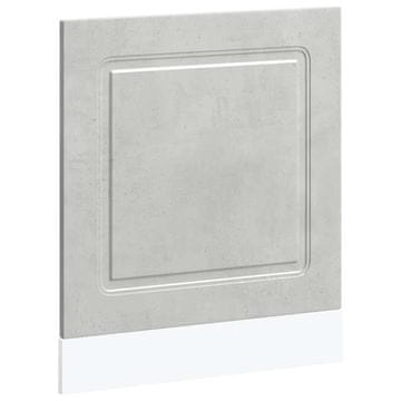 Vidaxl Plošča za pomivalni stroj Kalmar betonsko siv 60x1,5x57 cm