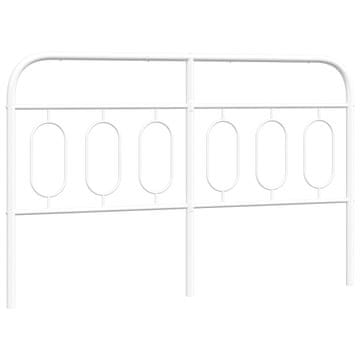Vidaxl Kovinsko nadomestno vzglavje belo 150 cm