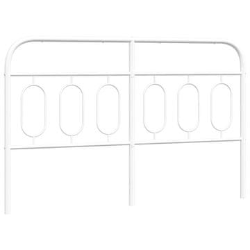 Vidaxl Kovinsko nadomestno vzglavje belo 140 cm