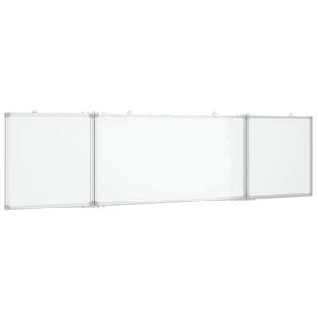 Vidaxl Magnetna tabla zložljiva 200x50x1,7 cm aluminij