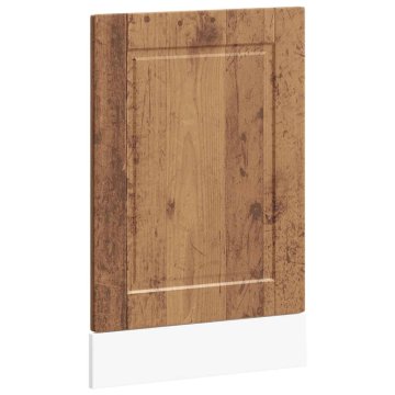 Vidaxl Plošča za pomivalni stroj Porto starinski les 45x1,5x57 cm