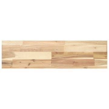Vidaxl Plavajoča polica 80x20x4 cm neobdelan masiven akacijev les