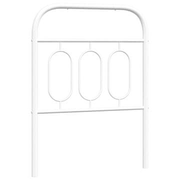 Vidaxl Kovinsko nadomestno vzglavje belo 75 cm