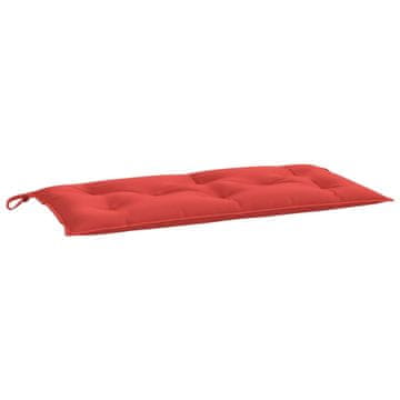 Vidaxl Blazina za vrtno klop rdeča 110x50x7 cm oxford tkanina