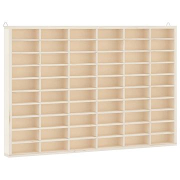Vidaxl Lesena zbirateljska vitrina s 60 predelki 60 x 4,5 x 40,5 cm