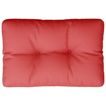 Vidaxl Blazina za kavč iz palet rdeča 60x40x12 cm