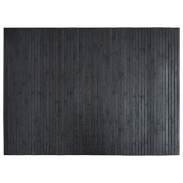 Vidaxl Pravokotna preproga siva 70x100 cm bambus